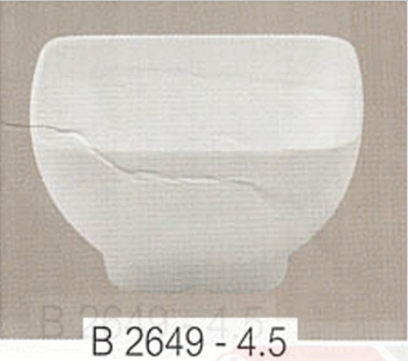 ชามสี่เหลี่ยมเมลามีน 4.5 นิ้ว Flowerware สีขาว (ใบละ) (ฺB2649-4.5)