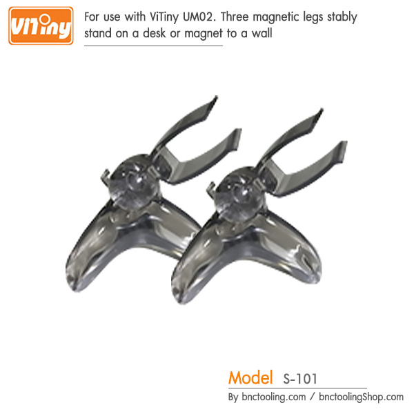 ViTiny,For use with ViTiny UM02. Three magnetic legs stably stand on a desk or magnet to a wall,S-101