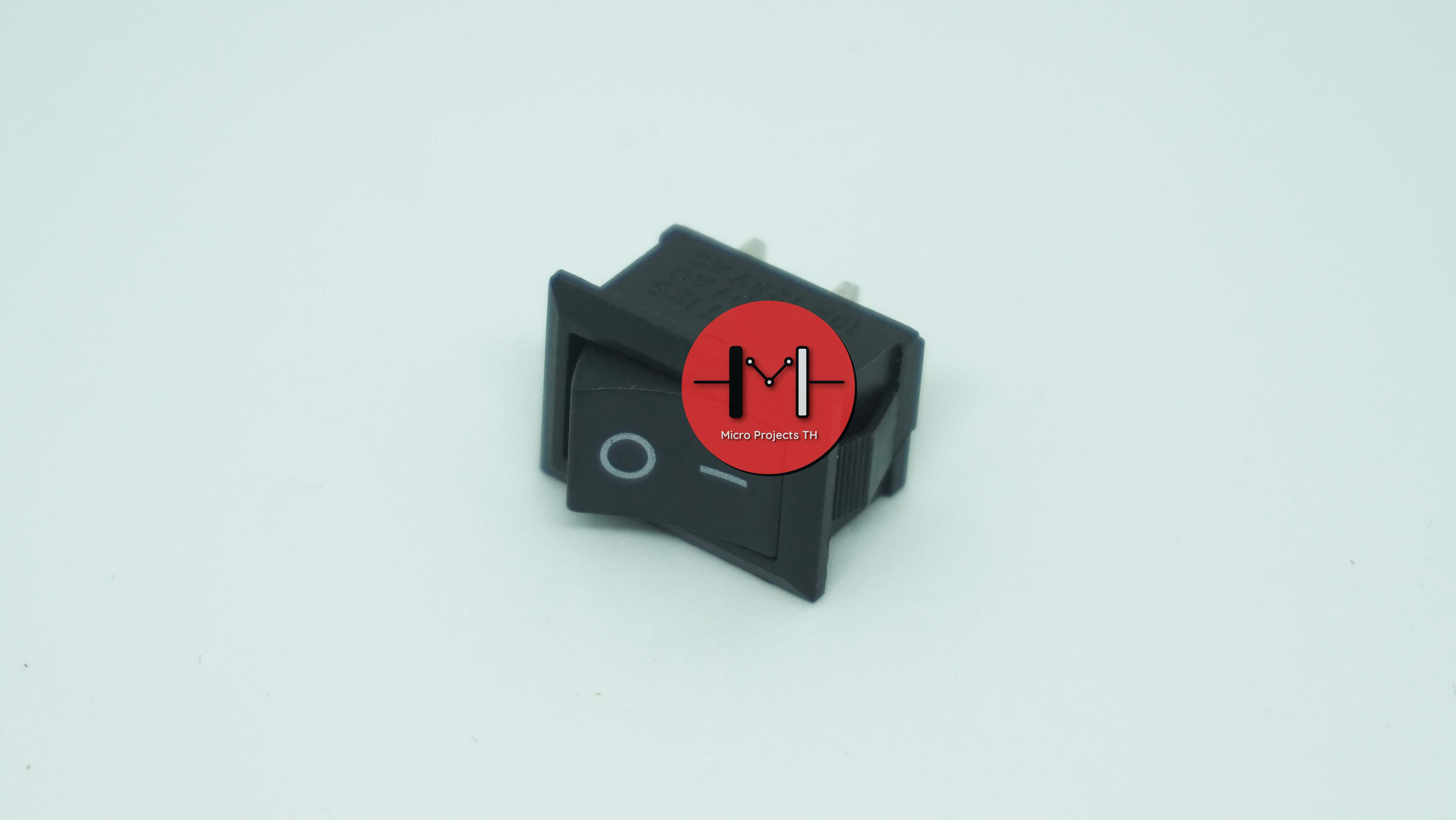 สวิตช์ไฟ เปิดปิด 2pin SPST KCD1-101 20*15*21*mm สีดำ 10A