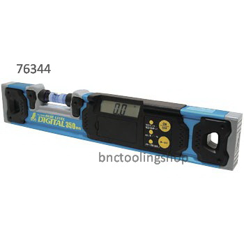 ระดับน้ำอลูมิเนียมดิจิตอลแบบมีแม่เหล็กความยาว 350mm-Aluminum Digital Blue Level With Magnet 350mm,SHINWA,76344