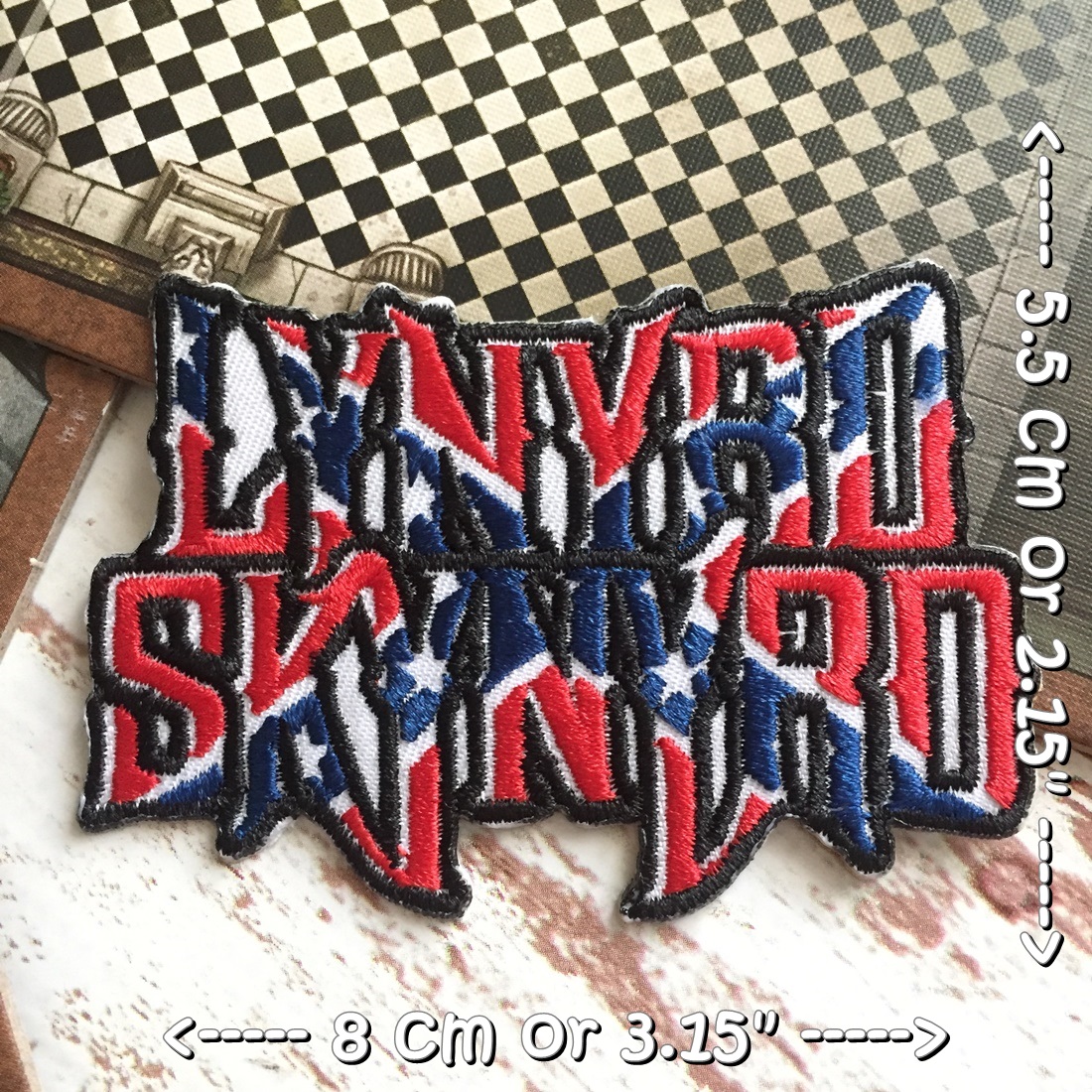 Lynyrd Skynyrd วงดนตรี ร็อค เฮฟวี่เมทัล พังค์ ตัวรีดแบบปัก อาร์มปัก ตัวรีดติดเสื้อ ตัวรีด ติดกระเป๋า ติดหมวก ติดแจ๊คเก็ต Rock Iron on Embroidered Patch