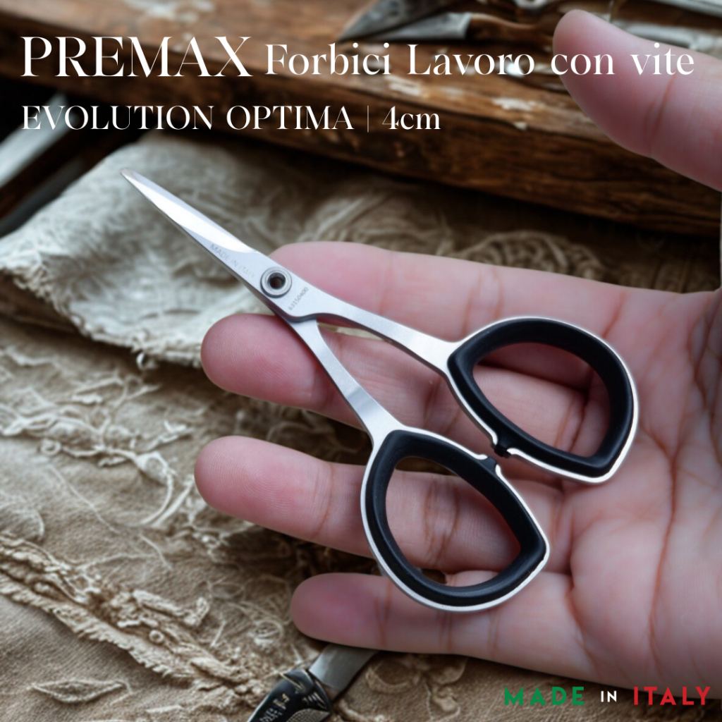 Premax Evolution Optima รุ่น Evolution กรรไกรงานฝีมือ รุ่น RING LOCK ขนาด 4cm Made in Italy 🇮🇹