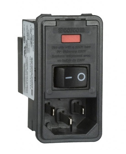 TE Connectivity Power Entry Connector Receptacle, Male Blades - Module IEC 320-C14 Panel Mount, Snap-In