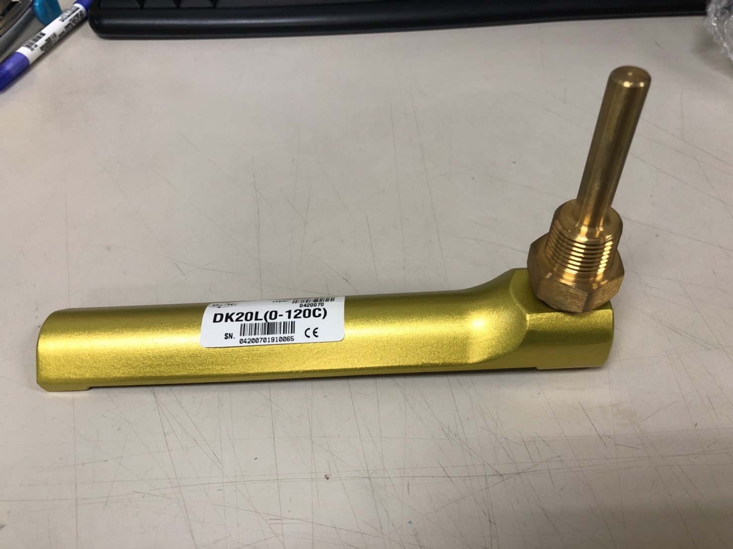 มิเตอร์วัดอุณหภูมิแบบมีปรอท, Denki ,DK-20L (อุณหภูมิ –30-50, 0-120, 0-300°C) ,Denki,มิเตอร์วัดอุณหภูมิแบบมีปรอท,DK-20L Thermometer Dial Gauge