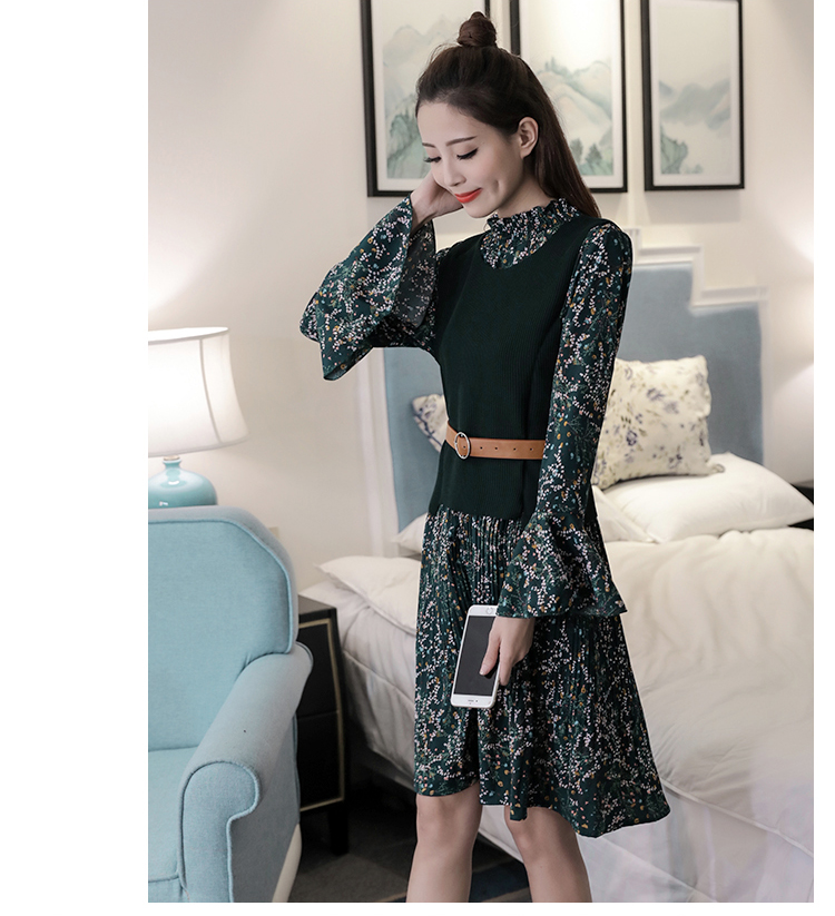 ชุดเซ็ทเดรสและเสื้อกั๊ก พร้อมเข็มขัด สุดคุ้มมากค่ะ ส่งฟรี ems