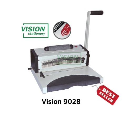 เครื่องเข้าเล่มสันเกลียว Vision 9028 (ราคารวมภาษี) บริการหลังการขาย