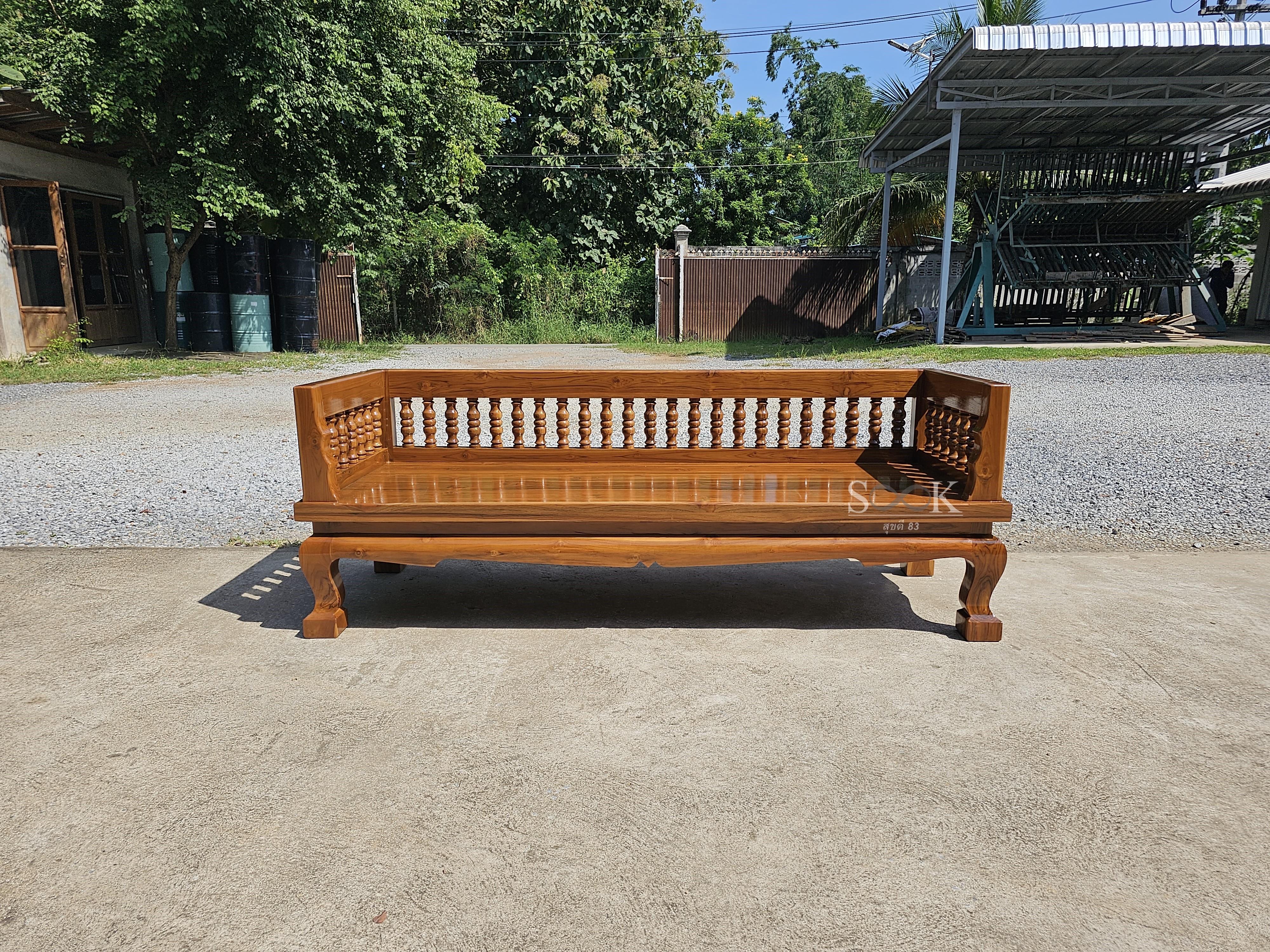 แหย่งโซฟาลูกกลึงพนักตรง (เคลือบด้าน)