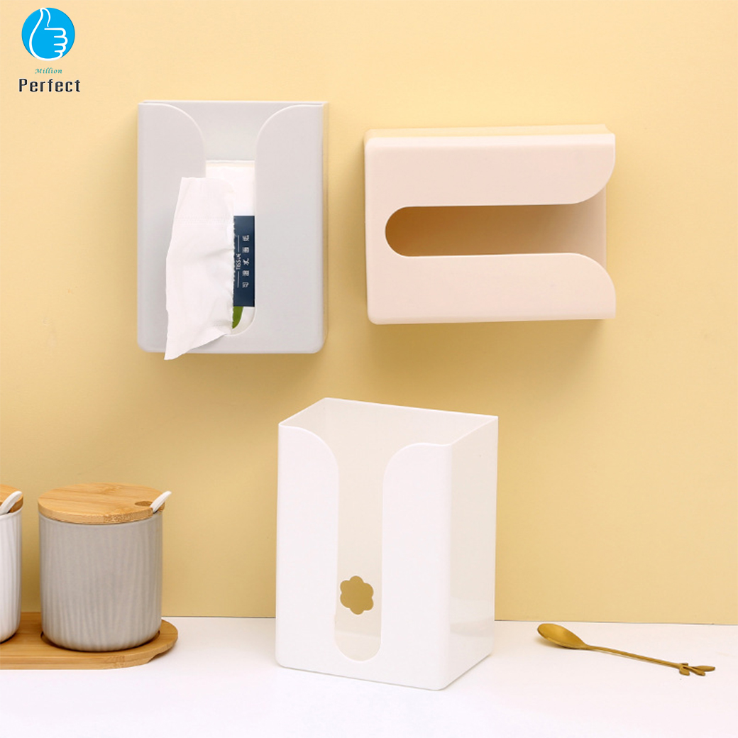 กล่องทิชชู่ติดผนัง กล่องใส่กระดาษทิชชู่ติดผนัง กล่องกระดาษทิชชู่ติดผนัง กล่องใส่ทิชชู่ ไม่ต้องเจาะผนัง รุ่น TB19