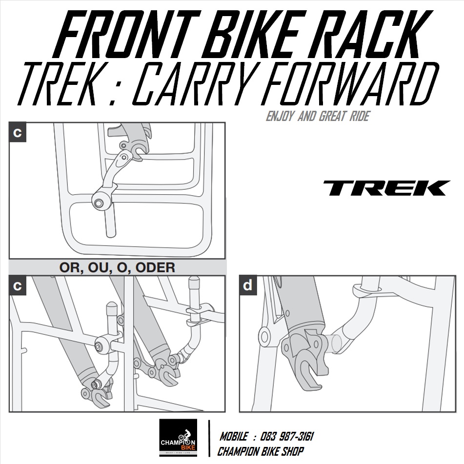 ตะแกรงหน้าจักรยาน TREK 520 BONTRAGER : CARRY FORWARD FRONT RACK FOR TREK 520 TOURING