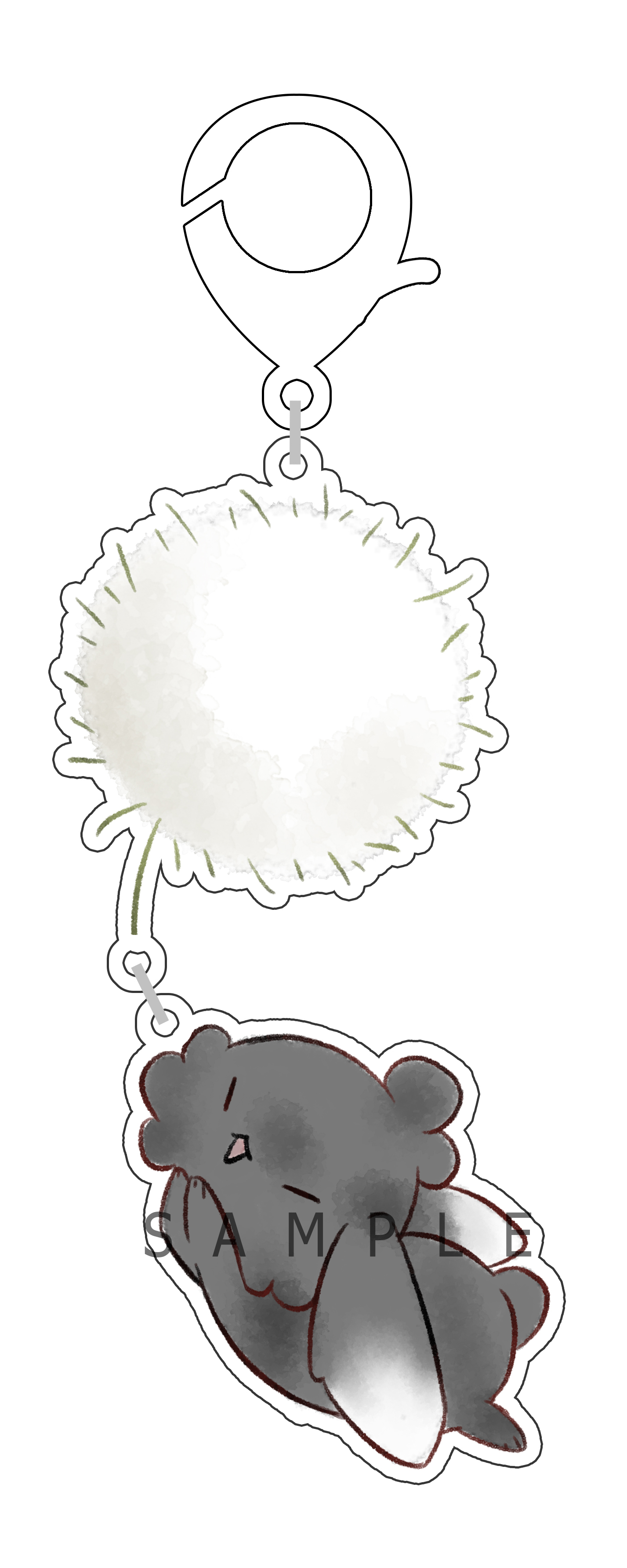 Hana Project : พวงกุญแจอะคริลิค Fuwa Tampopo