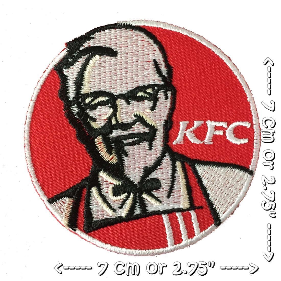 KFC ตัวรีดติดเสื้อ อาร์มรีด อาร์มปัก ตกแต่งเสื้อผ้า หมวก กระเป๋า แจ๊คเก็ตยีนส์ Badge Embroidered Iron on Patch