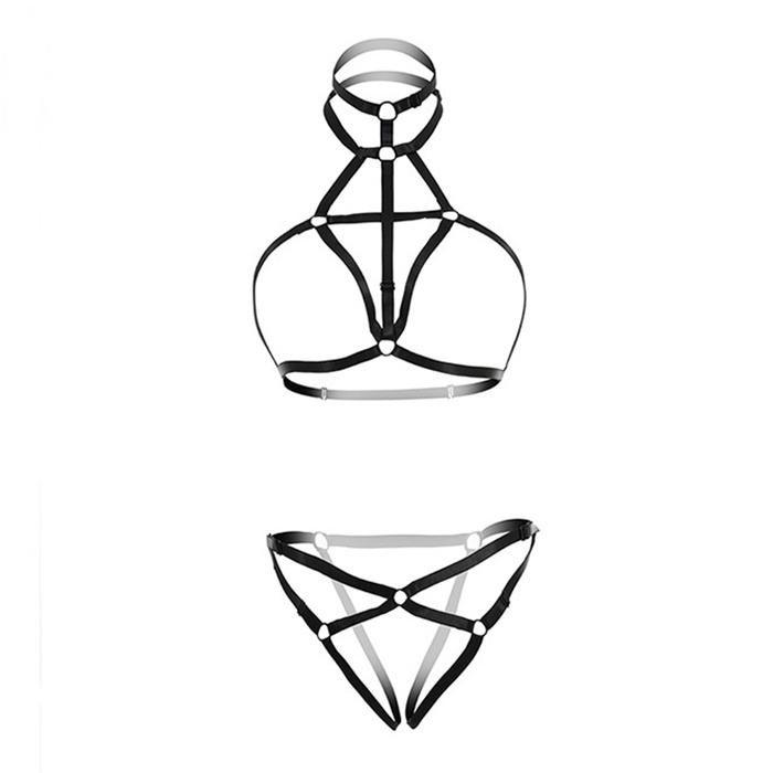 A099-24 สายยางยืดรัดตัวอีโรติก ชุดชั้นในสายรัดตัวเซ็กซี่ ตัวชุดมาในแบบสายรัดยางยืดเชื่อมต่อกันเป็นชุดชั้นใน รหัสนี้มาในแบบ 2 ชิ้นบนล่างตามรูปถ่ายสินค้าจริงเลยค่ะ