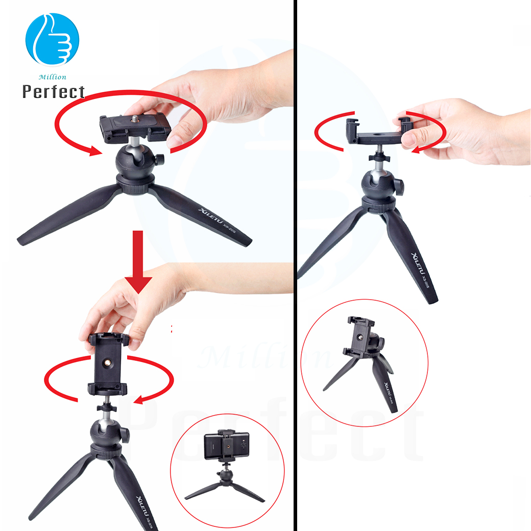ขาตั้งกล้องมัลติฟังก์ชั่น 2 IN 1 ใช้งานได้ทั้งมือถือและกล้อง DSLR Xiletu รุ่น XS-20S