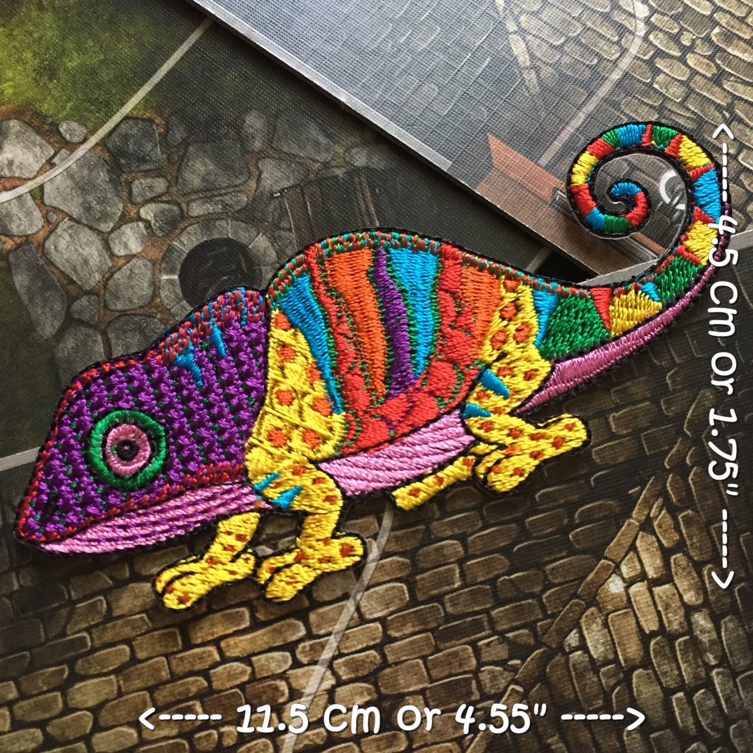 กิ้งก่า จิ้งจก ตัวรีดติดเสื้อ อาร์มรีด อาร์มปัก ตกแต่งเสื้อผ้า หมวก กระเป๋า แจ๊คเก็ตยีนส์ Cute Creature Embroidered Iron on Patch