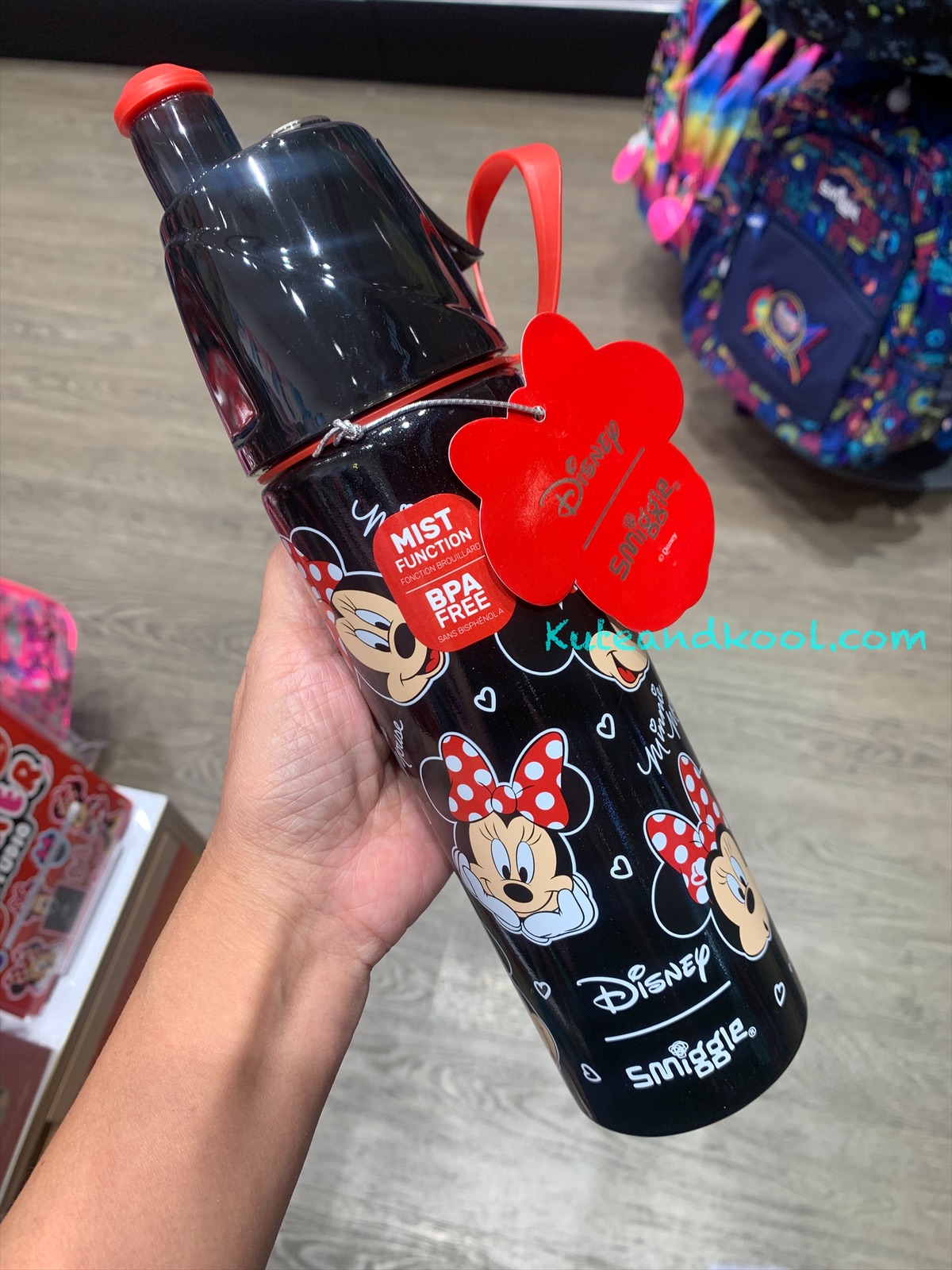 กระติกน้ำ สเปรย์ สแตนเลส Smiggle splitz stainless water bottle-Minnie