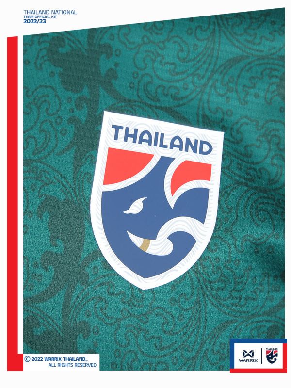 เสื้อเชียร์คอกลม 2022-2023 เสื้อฟุตบอลทีมชาติไทย Thailand National Team Kit (Cheer Version) WA-224FBATH53