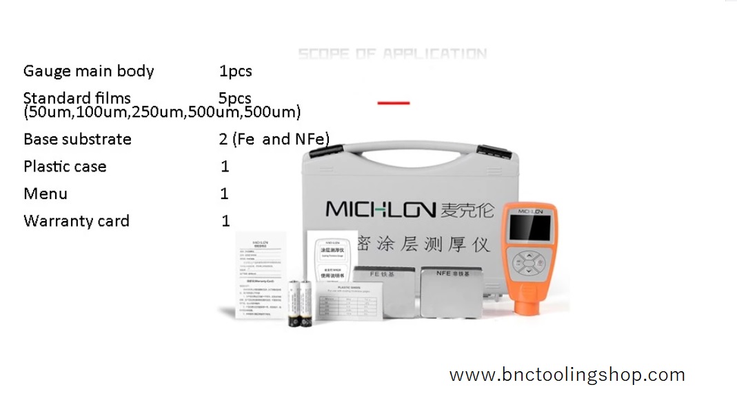 เครื่องวัดความหนาสีรถยนต์ มากถึง1500um, MK-04 Guoou , F/FN, Digital 0-1500 MICRON Paint Coating Thickness Gauge car paint thickness tester.