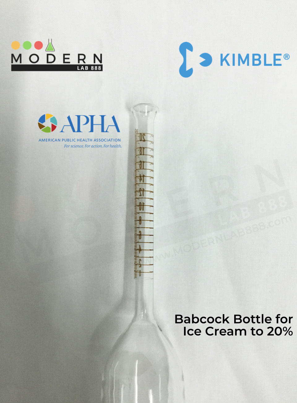 Babcock Bottle for Ice Cream to 20%