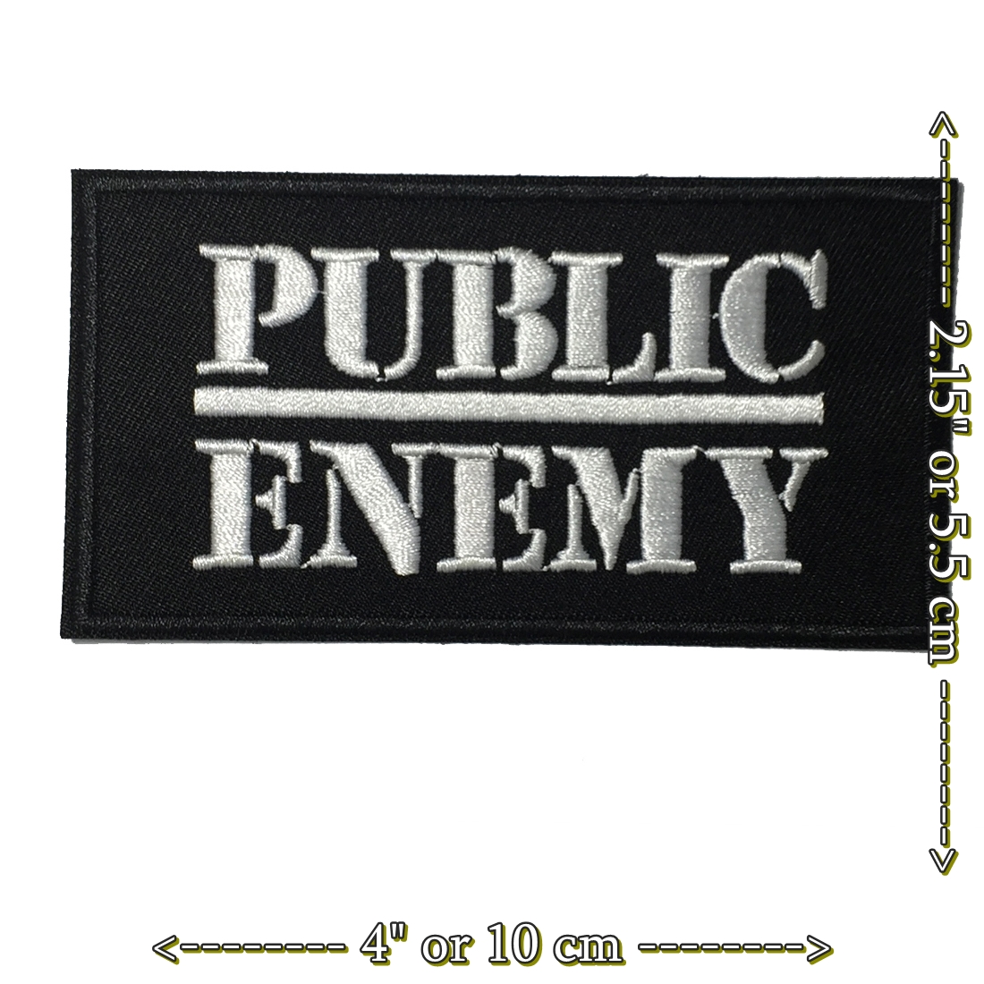 Public Enemy ตัวรีดติดเสื้อ อาร์มรีด อาร์มปัก ตกแต่งเสื้อผ้า หมวก กระเป๋า แจ๊คเก็ตยีนส์ rock Embroidered Iron on Patch