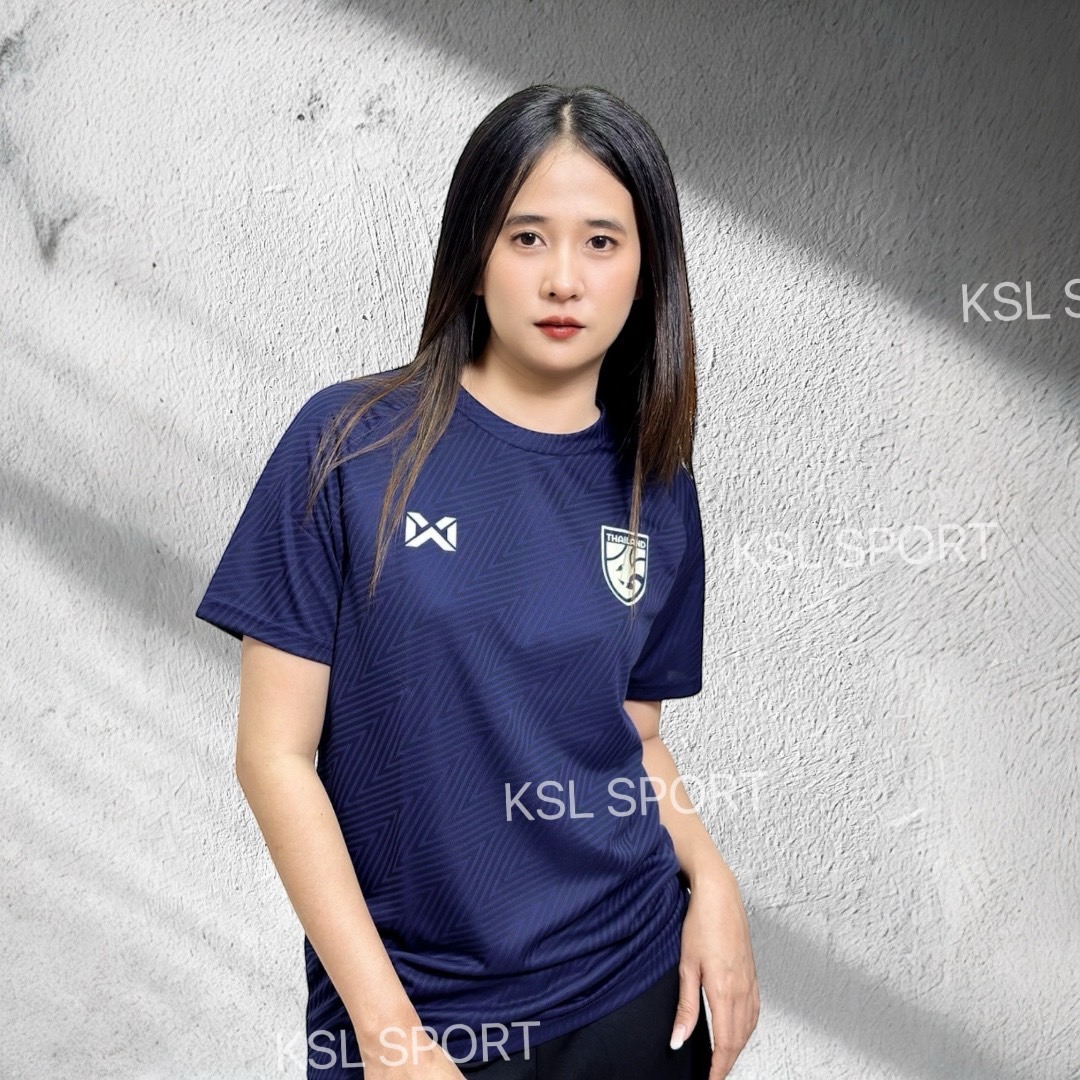 WARRIX เสื้อเชียร์คอกลม 2024-25 เสื้อฟุตบอลทีมชาติไทย (Cheer Version) Thailand National Jersey WA-243FBATH53