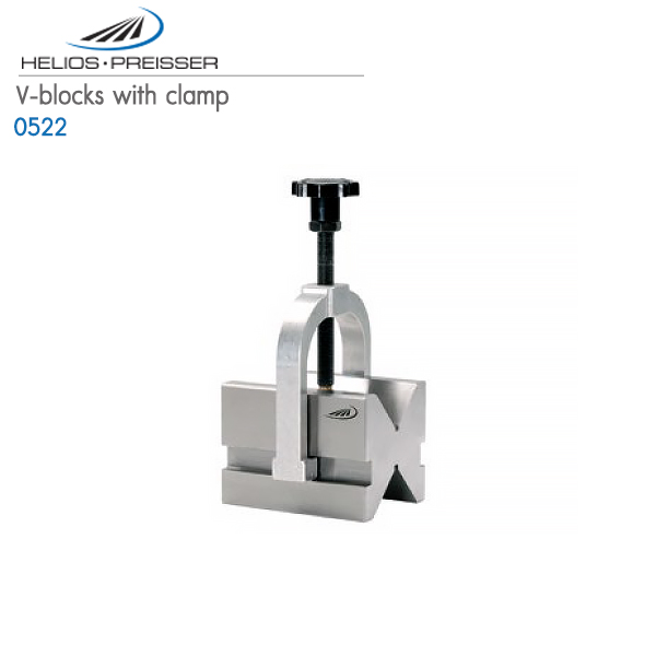 HELIOS-PREISSER,V-blocks with clamp,0522