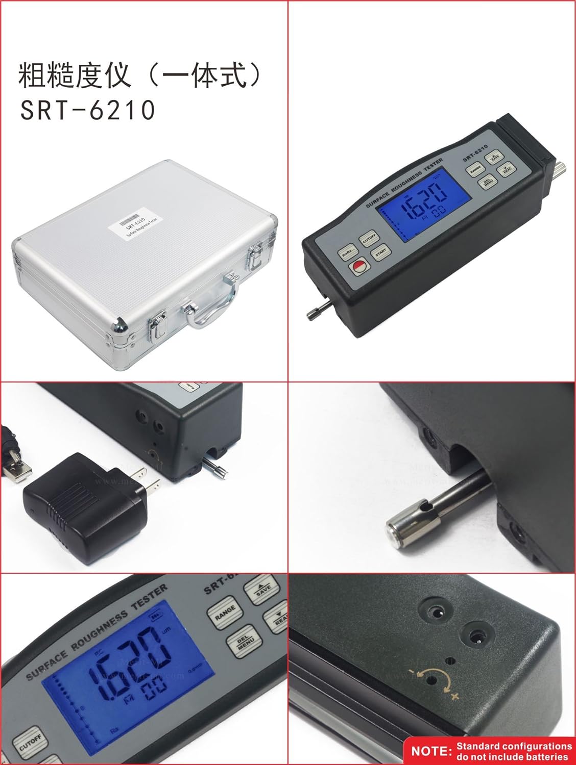 เครื่องวัดความเรียบผิว,SRT-6210 Digital Surface Roughness Tester Profile Gauge Surftest Profilometer Ra Rz Rq Rt