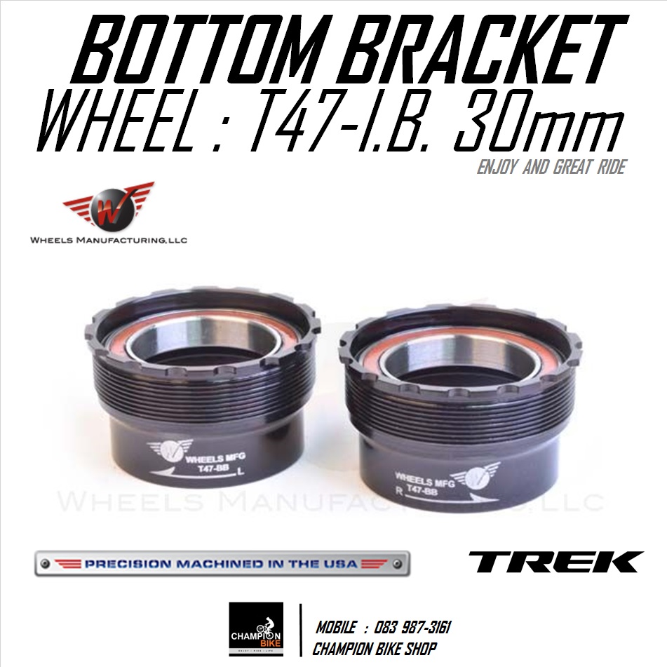 ชุดลูกปืนกะโหลก T47 BB30 TREK MADONE SLR WHEELS MFG : SHIMANO T47 BB30 THREADED INTERNAL BEARING BOTTOM BRACKET FOR TREK MADONE SLR / DOMANE SL SLR / EMONDA SL SLR