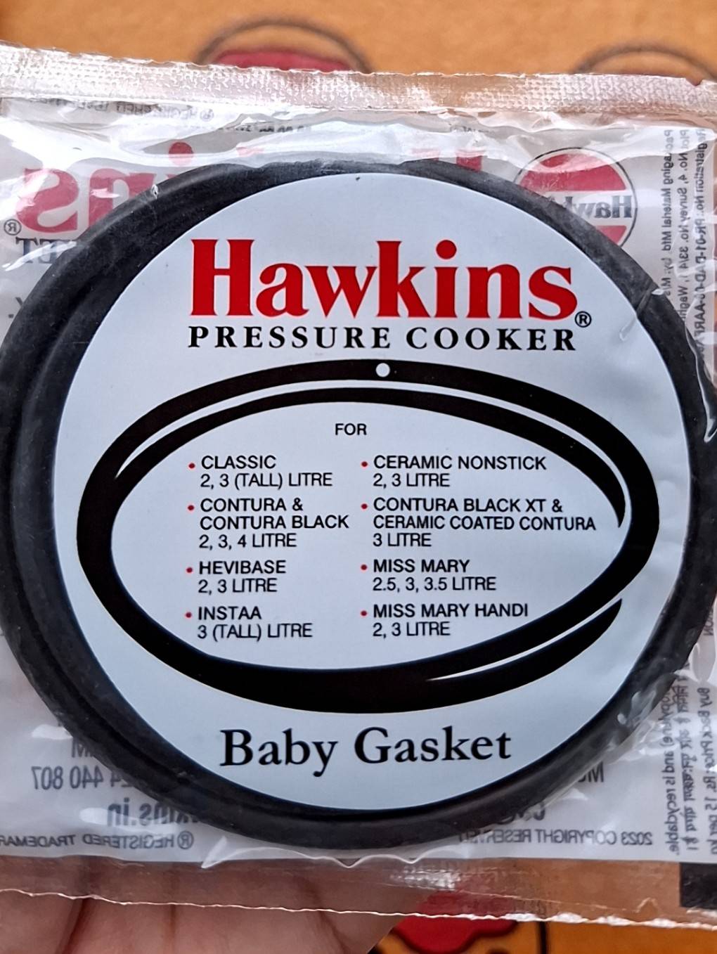 อะไหล่หม้อแรงดัน ขนาด 3 ลิตร ครบชุด 3 ชิ้น Hawkins