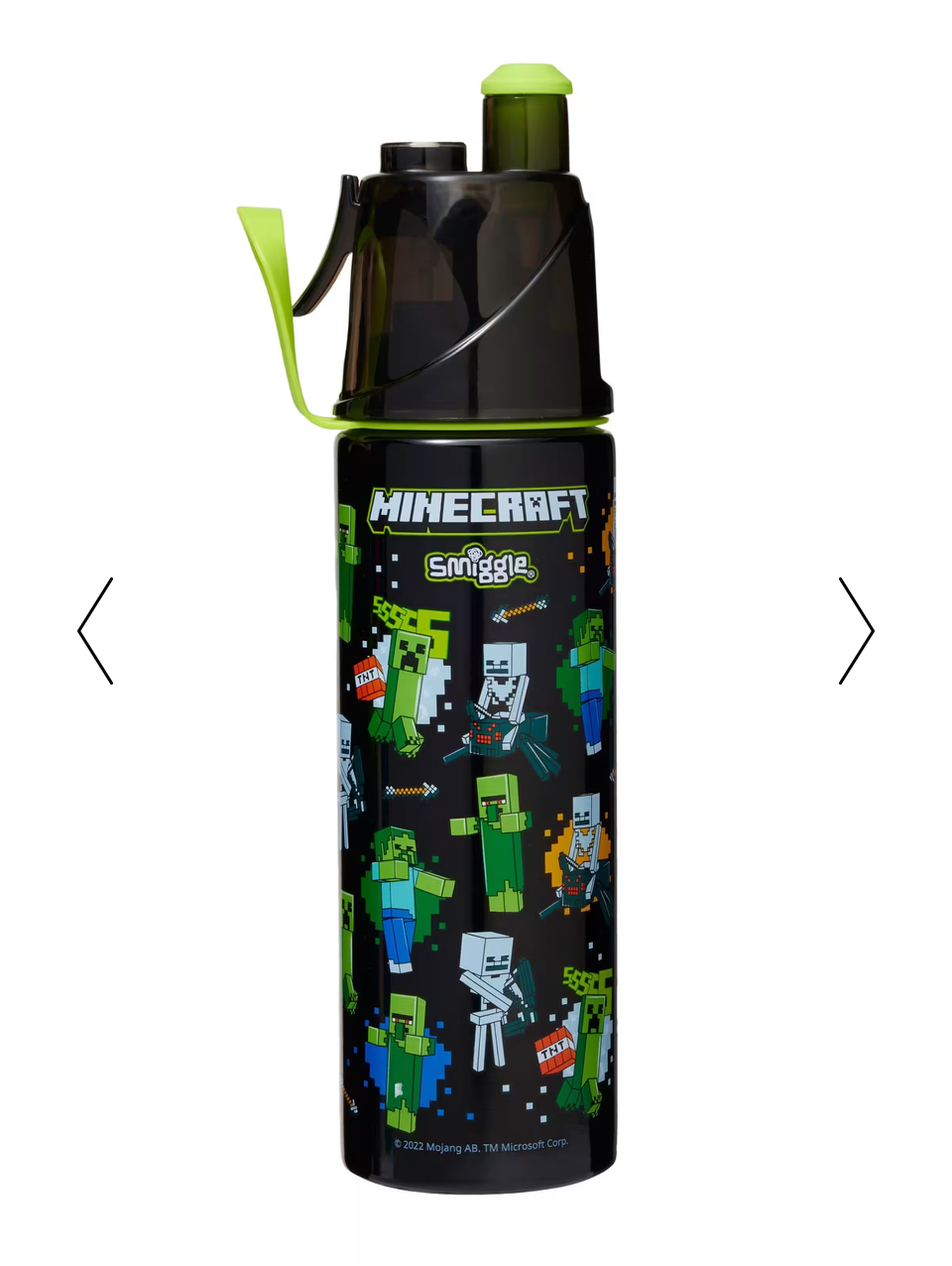 กระติกน้ำ สเปรย์ สแตนเลส Smiggle splitz stainless water bottle- Minecraft