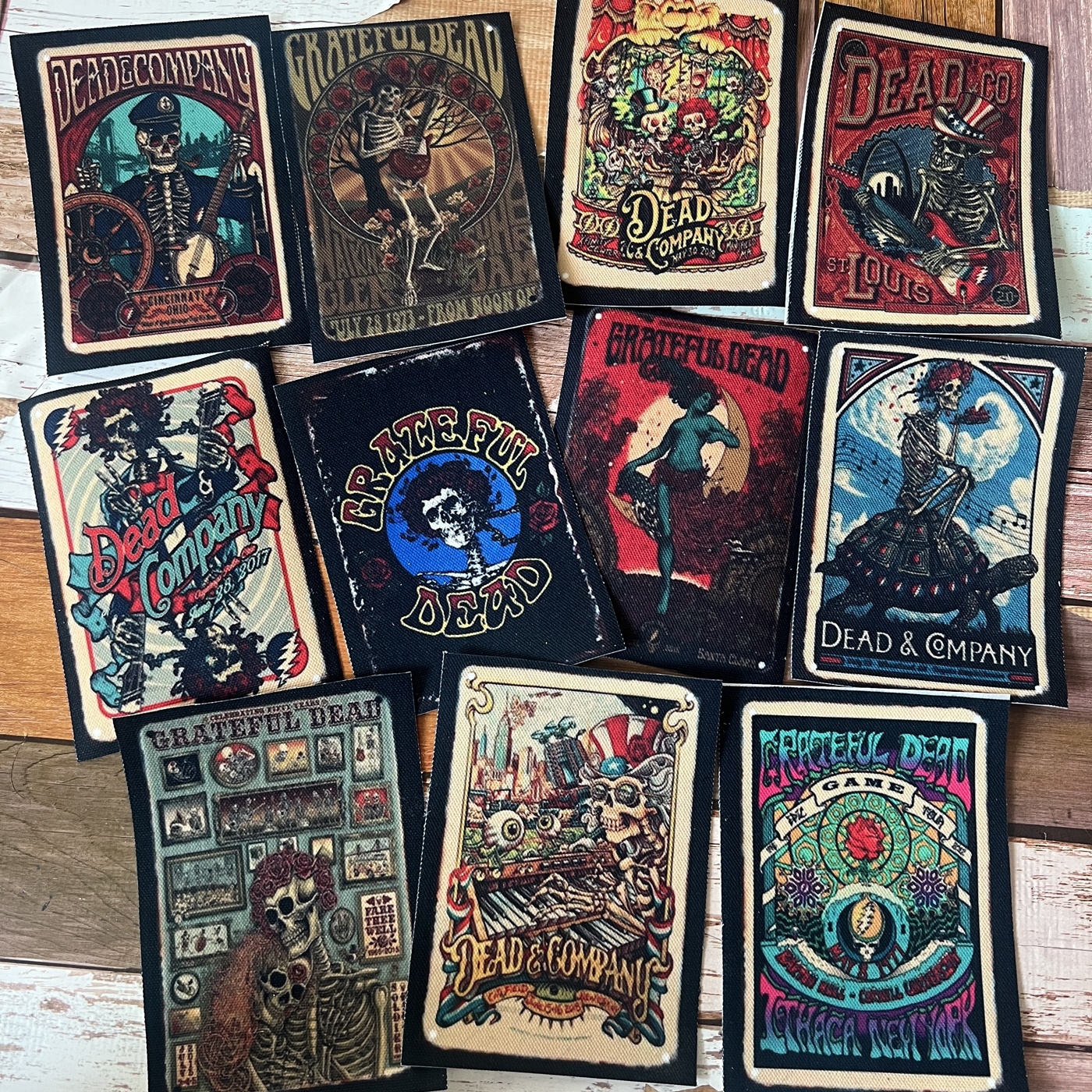 ตัวรีดติดเสื้อ วงดนตรี ผ้าแคนวาสพิมพ์ลาย ตกแต่งเสื้อผ้า Canvas Iron on Patch