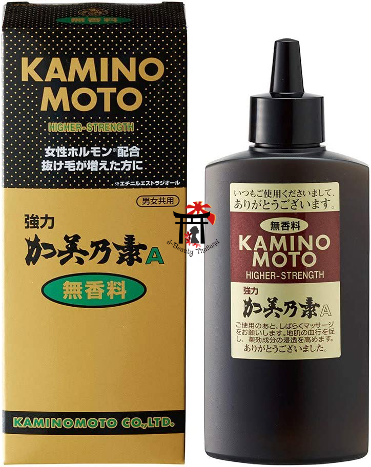Strong Kaminomoto A Tonic (Higher Strength - Hair Regrowth) เซรั่มปลูกผมจากธรรมชาติ (สูตรไม่มีกลิ่น) ป้องกันผมร่วงและผมบาง (ฉลากญี่ปุ่น) 150 มล.