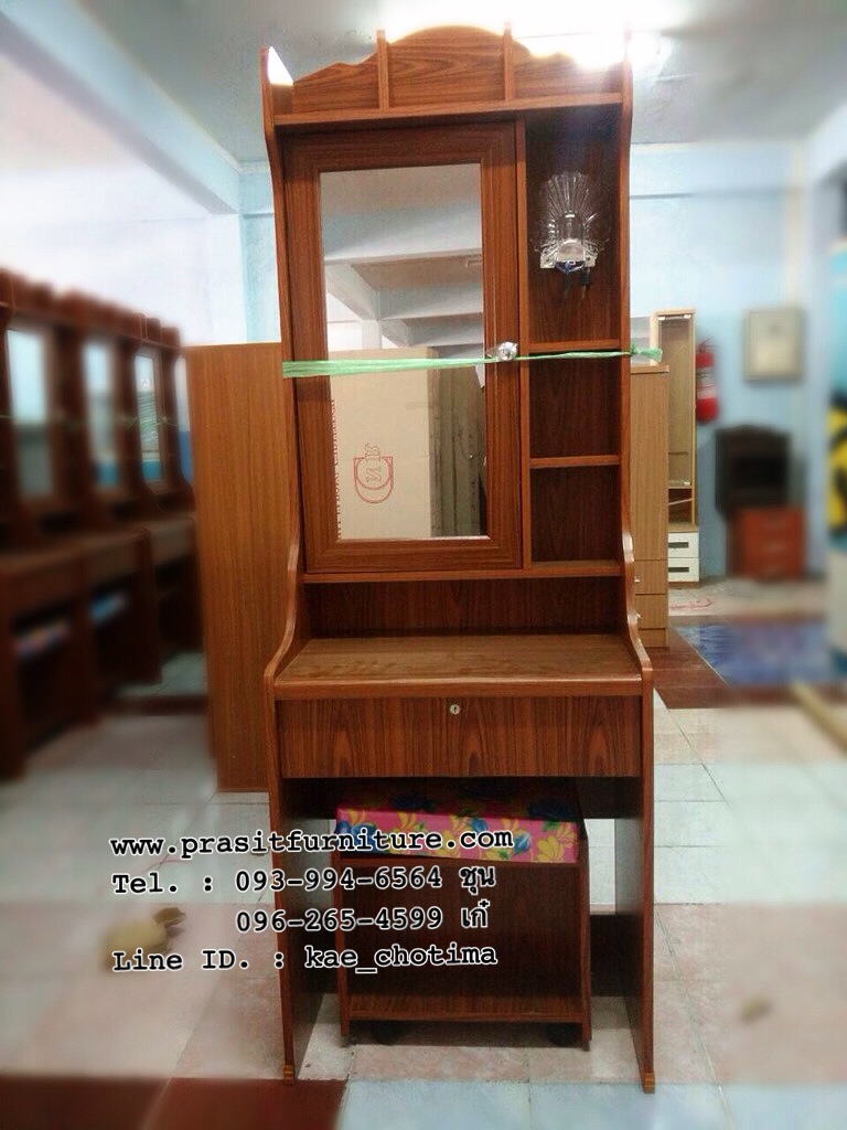 โต๊ะเครื่องแป้งซุ้มกระจกเปิด รุ่น CNR-60