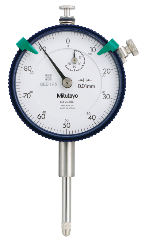 ไดอัลเกจมิตูโตโย ย่านวัด 20มม. อ่านค่า0.01มม., Dial Indicator, Lug Back20mm, 0,01mm Item number: 2050S