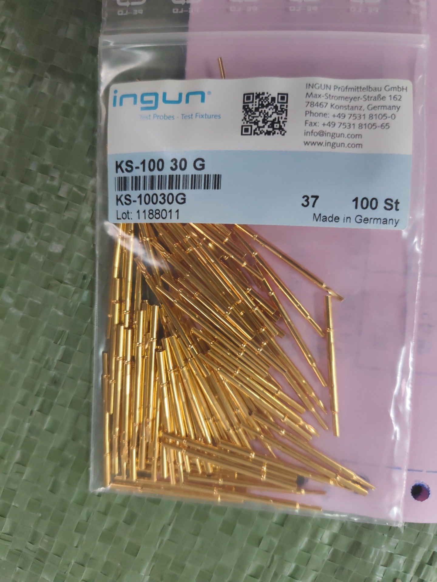 Ingun TEST PROBES FITURE INGUN KS-100 30G