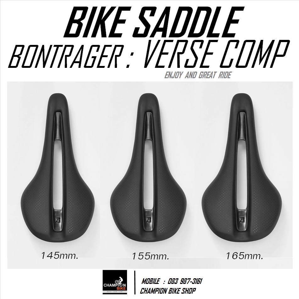 เบาะจักรยาน BONTRAGER : VERSE COMP BIKE SADDLE สีดำ