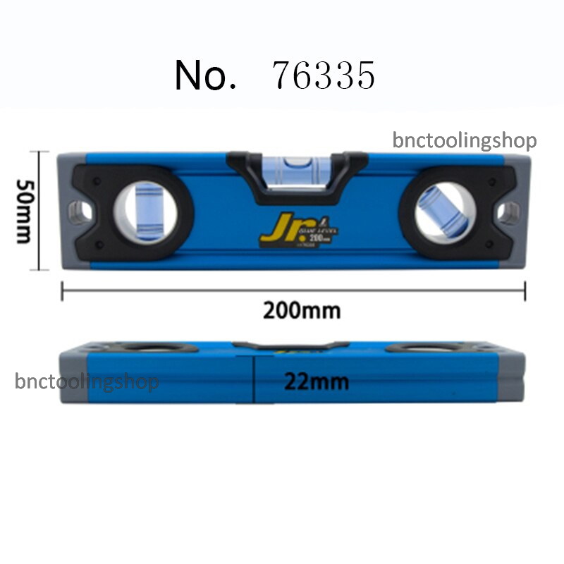 ระดับน้ำอลูมิเนียมขนาดเล็กความยาว200mm-Aluminum Blue Level Jr.200mm,SHINWA,76335