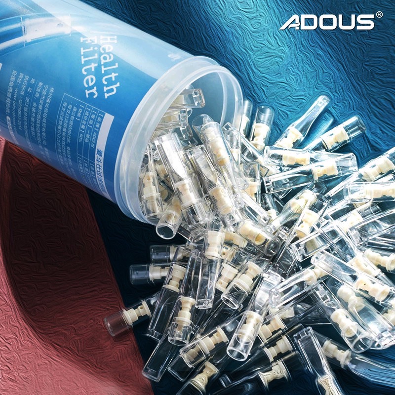 ADOUS DS-45 (ด้ามยาว) - ที่กรองบุหรี่ 100 ชิ้น (มวนใหญ่ปกติ และมวน 5.0)
