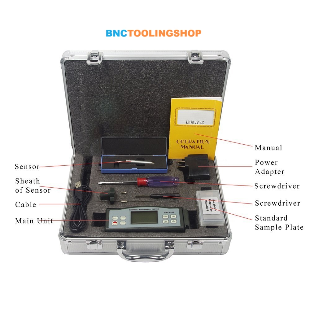 เครื่องวัดความเรียบผิว,SRT-6210 Digital Surface Roughness Tester Profile Gauge Surftest Profilometer Ra Rz Rq Rt