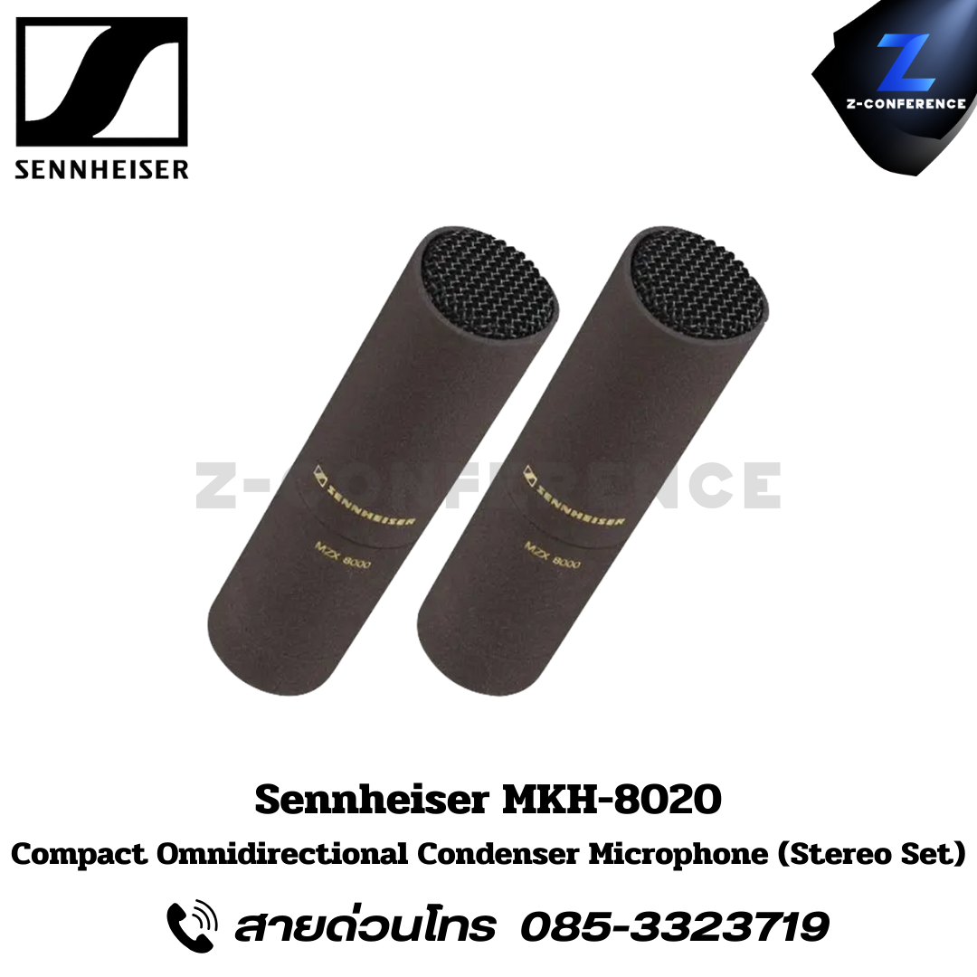 SENNHEISER MKH 8020, Compact Omnidirectional Condenser Microphone (Stereo Set), senhierser condenser, microphone, ไมค์, ไมค์โครโฟน,