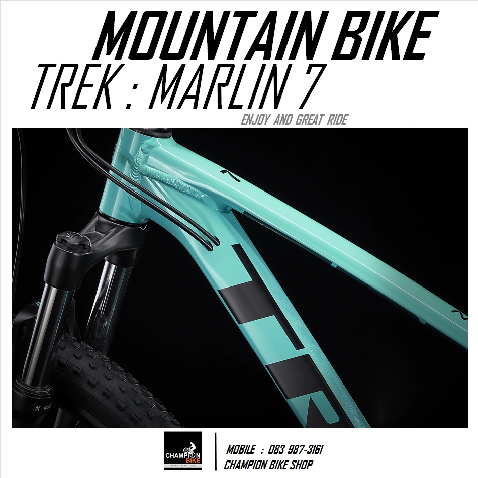 จักรยานเสือภูเขา TREK MARLIN 7 DISC MOUNTAIN BIKE - 2022 สีเขียวมินต์-ดำ