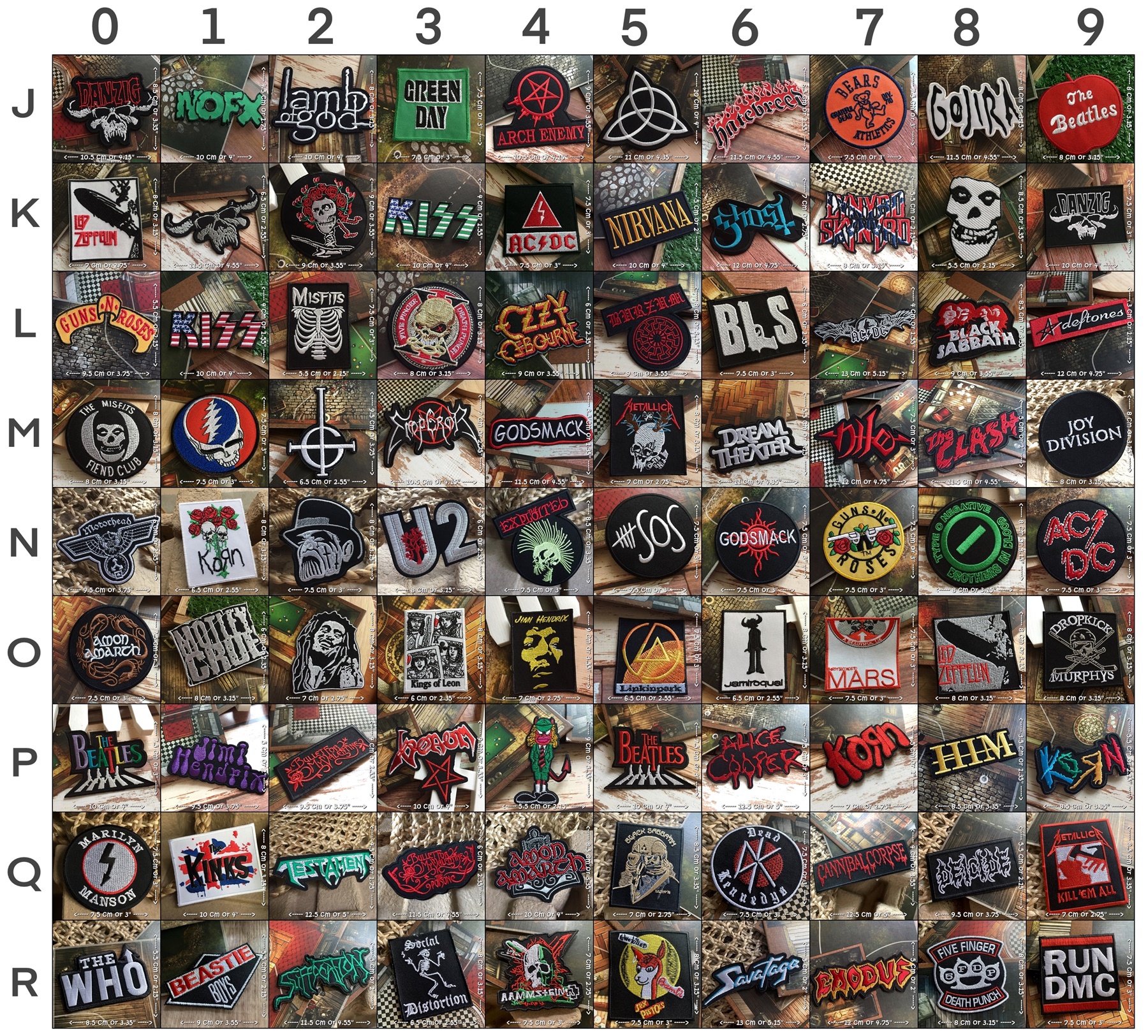 ตัวรีดติดเสื้อ วงดนตรี ร็อค เฮฟวี่เมทัล พังค์ Jacket Rock Patch (บอกลายที่เลือกทางแขท)