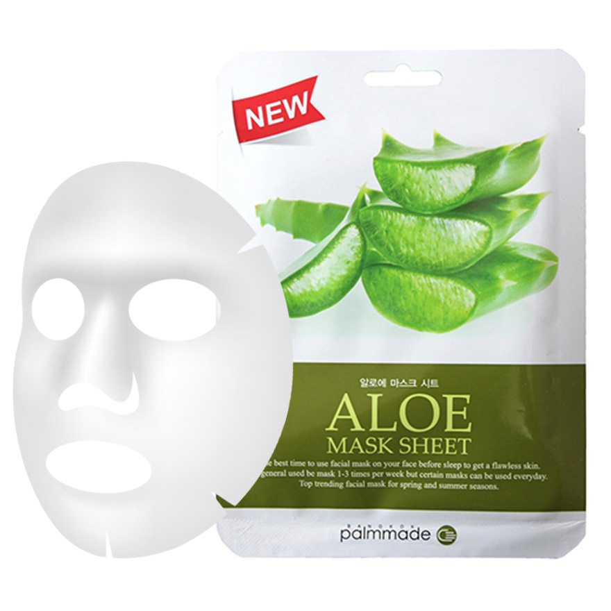 ปาล์มเมด อโล มาส์ก ชีท (12 ชิ้น) PALMMADE ALOE MASK SHEET (12 pcs)