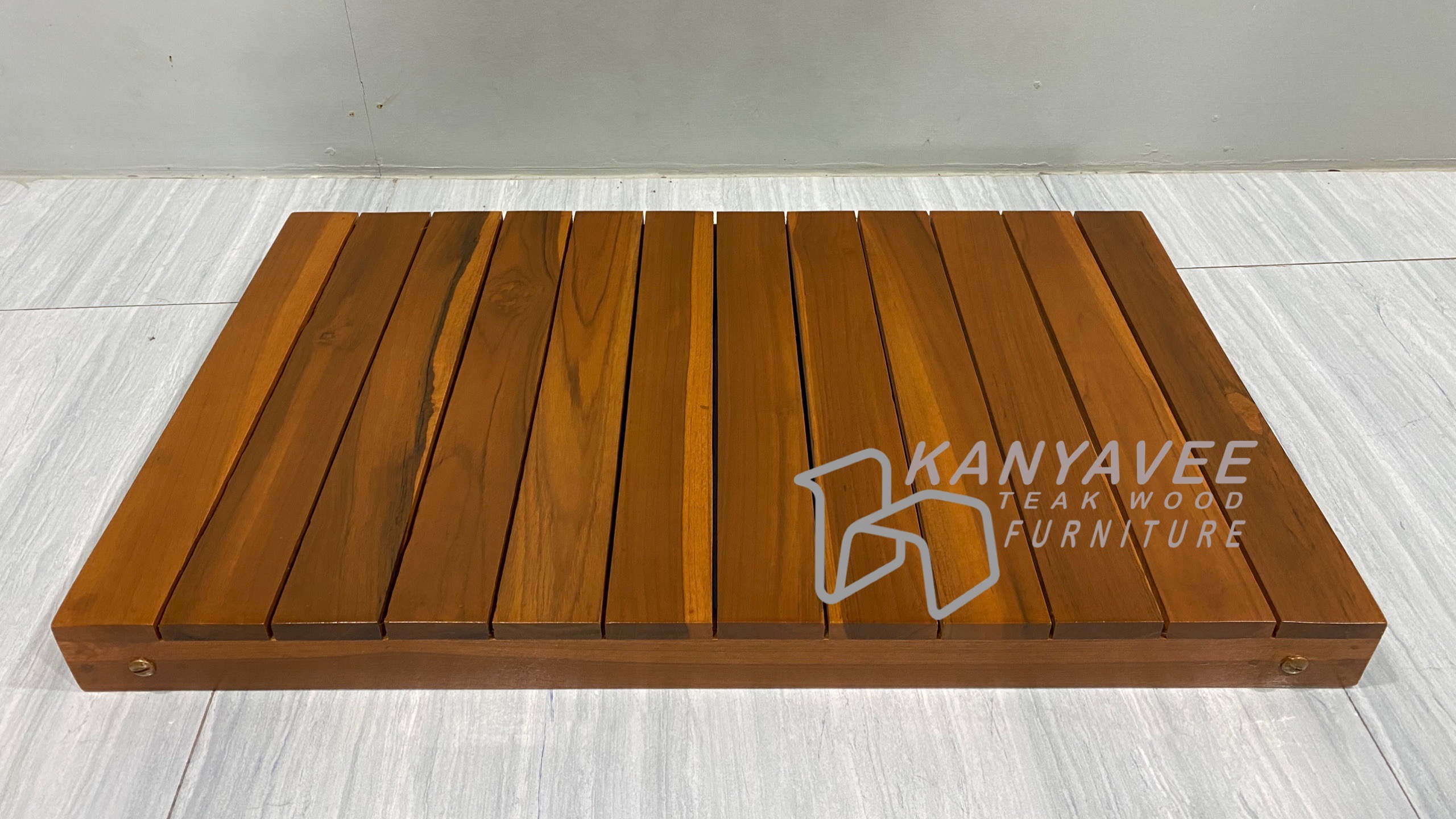 โต๊ะพับญี่ปุ่นไม้สักมินิมอล