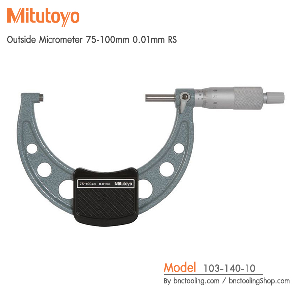 Mitutoyo,Outside Micrometer 75-100mm 0.01mm RS,103-140-10
