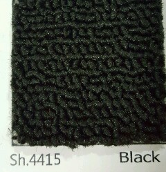 พรมขนห่วง สีดำ รหัสสี SH4415 ราคา ตร.หลาละ 300 บาท รุ่นนี้ สีพื้น ไม่มีลายค่ะ