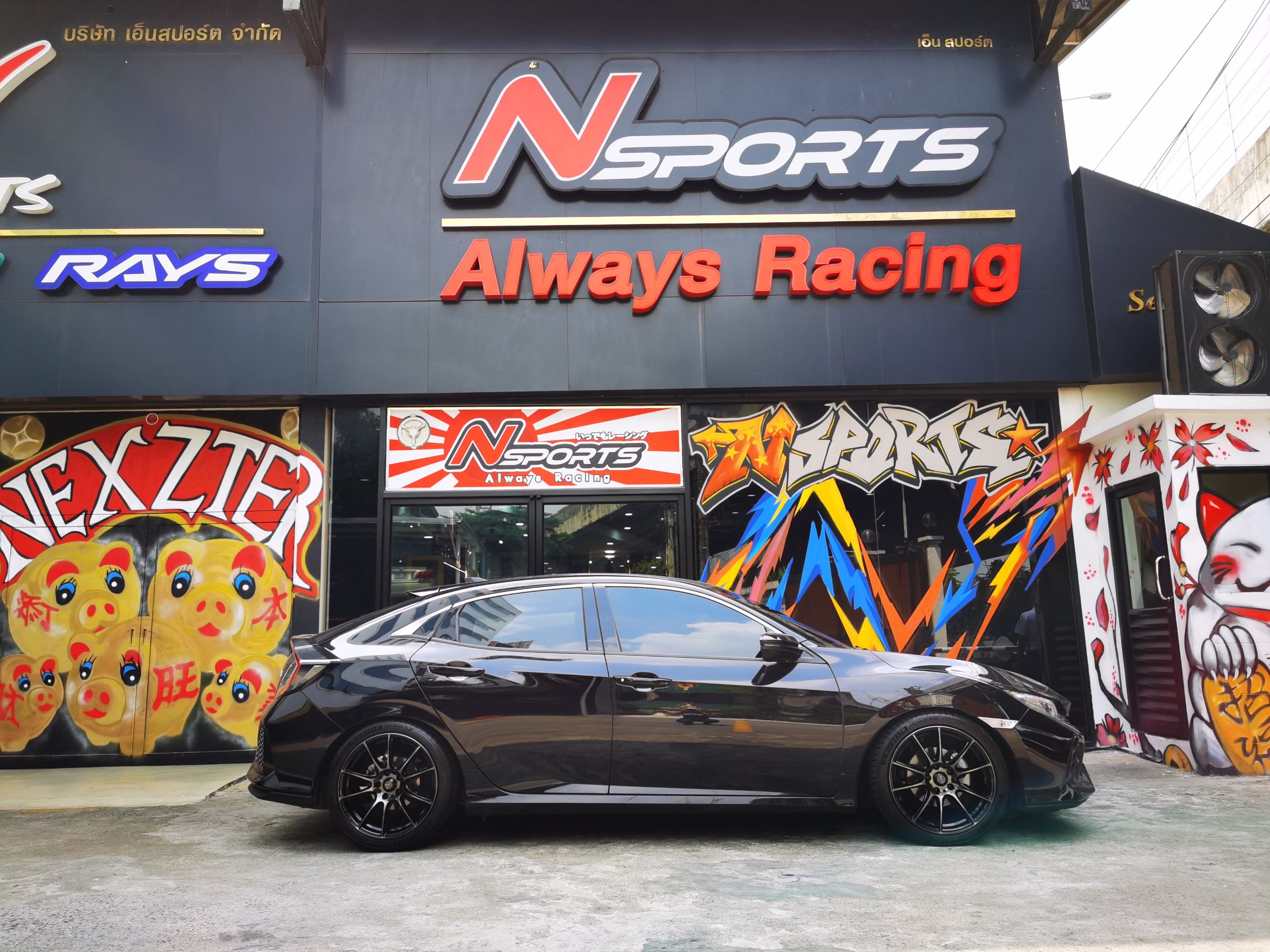 มาใหม่ล่าสุด Wedssports SA25R 18x8.5+35 5-114.3+ใส่คู่รถ Honda Civic