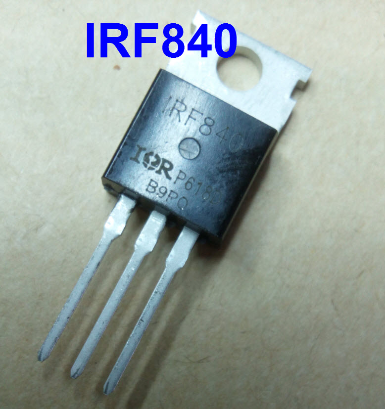 IRF840 (TO-220) MOSFET N-Channel 8A/500V,125W Rds(on) 0.85Ω Max