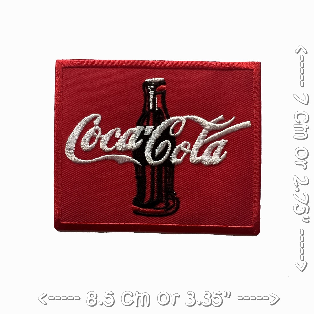 โลโก้ โค้ก ตัวรีดติดเสื้อ อาร์มรีด อาร์มปัก ตกแต่งเสื้อผ้า หมวก กระเป๋า แจ๊คเก็ตยีนส์ Food, Drink Embroidered Iron on Patch