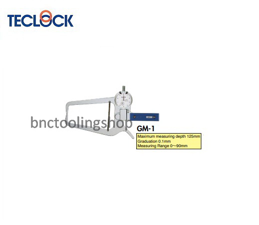 ไดอัลคาลิปเปอร์เกจวัดนอก ขนาด 0-90มิล,External Dial Caliper Gauges Range 0-90mm,TECLOCK,GM-1