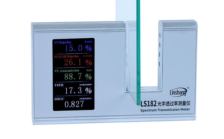Linshang,LS182 Spectrum Transmission Meter,Light Transmittance Meter LS182, 365nm UVT 940nm IRT and VLT SHGC Simple Operation High Precision Parallel Light Path CNAS,